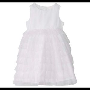 NWT Pippa & Julie Tiered White Sleeveless Dress 3T